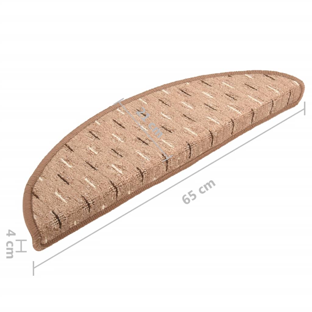 Trapmatten 15 St 65X25 Cm Bruin