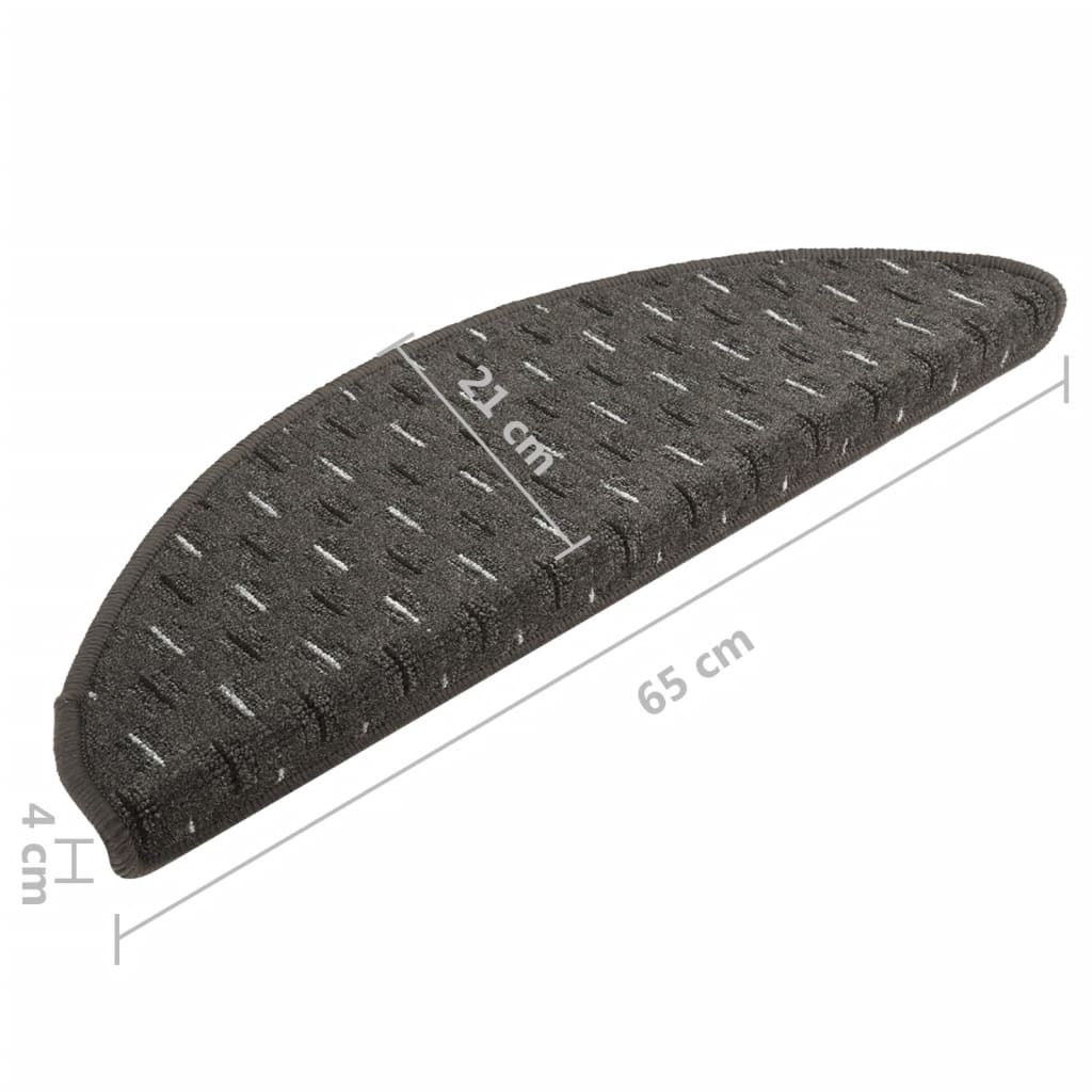 Trapmatten 15 St 65X25 Cm Antracietkleurig