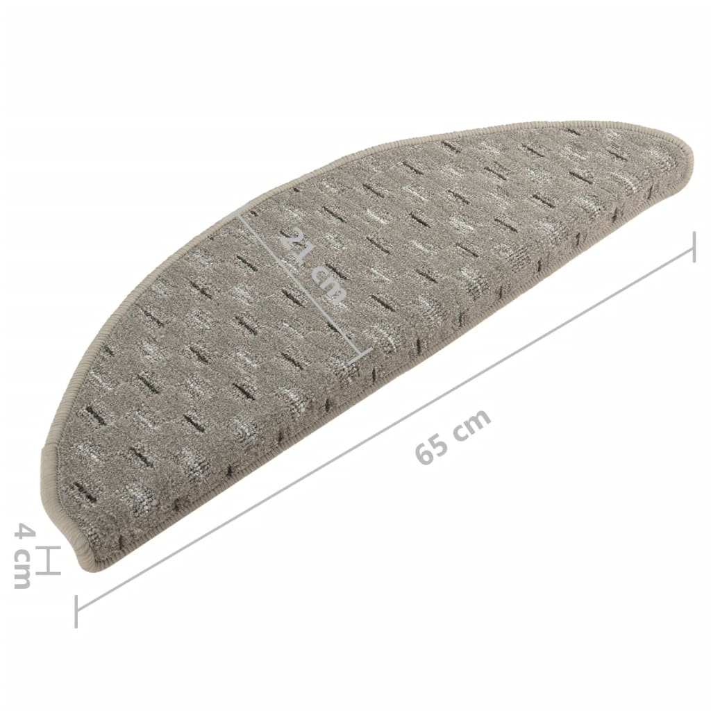 Trapmatten 15 St 65X25 Cm Grijs