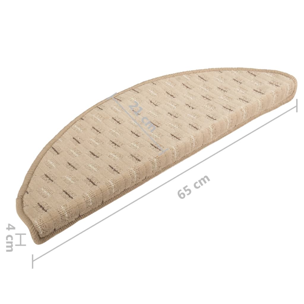 Trapmatten 15 St 65X25 Cm Taupe