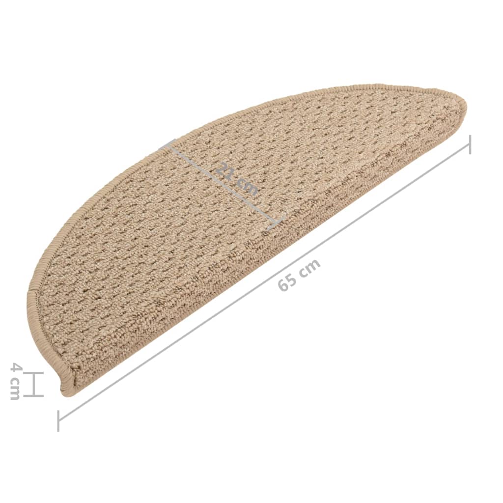 Trapmatten 15 St 65X25 Cm Lichtbruin