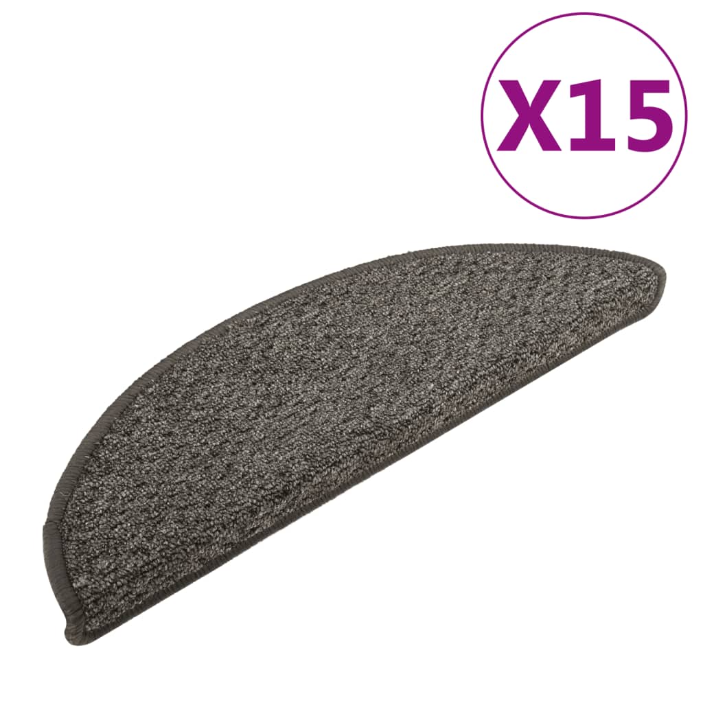 Trapmatten 15 St 65X25 Cm Antracietkleurig