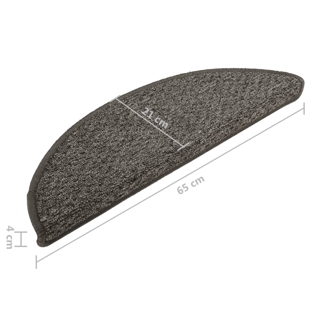 Trapmatten 15 St 65X25 Cm Antracietkleurig