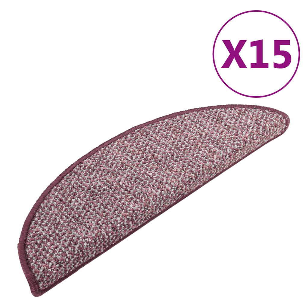 Trapmatten 15 St 65X25 Cm Paars