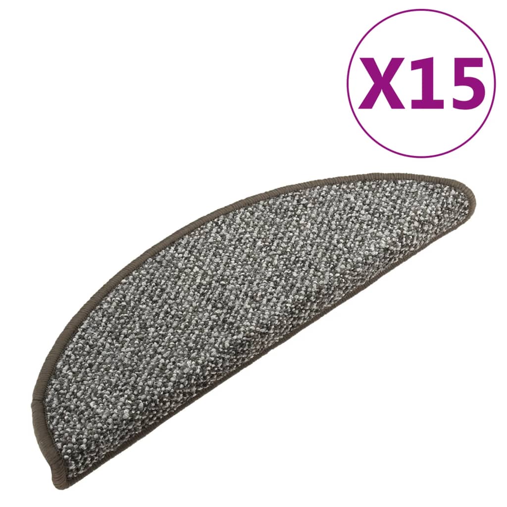Trapmatten 15 St 65X25 Cm Antracietkleurig