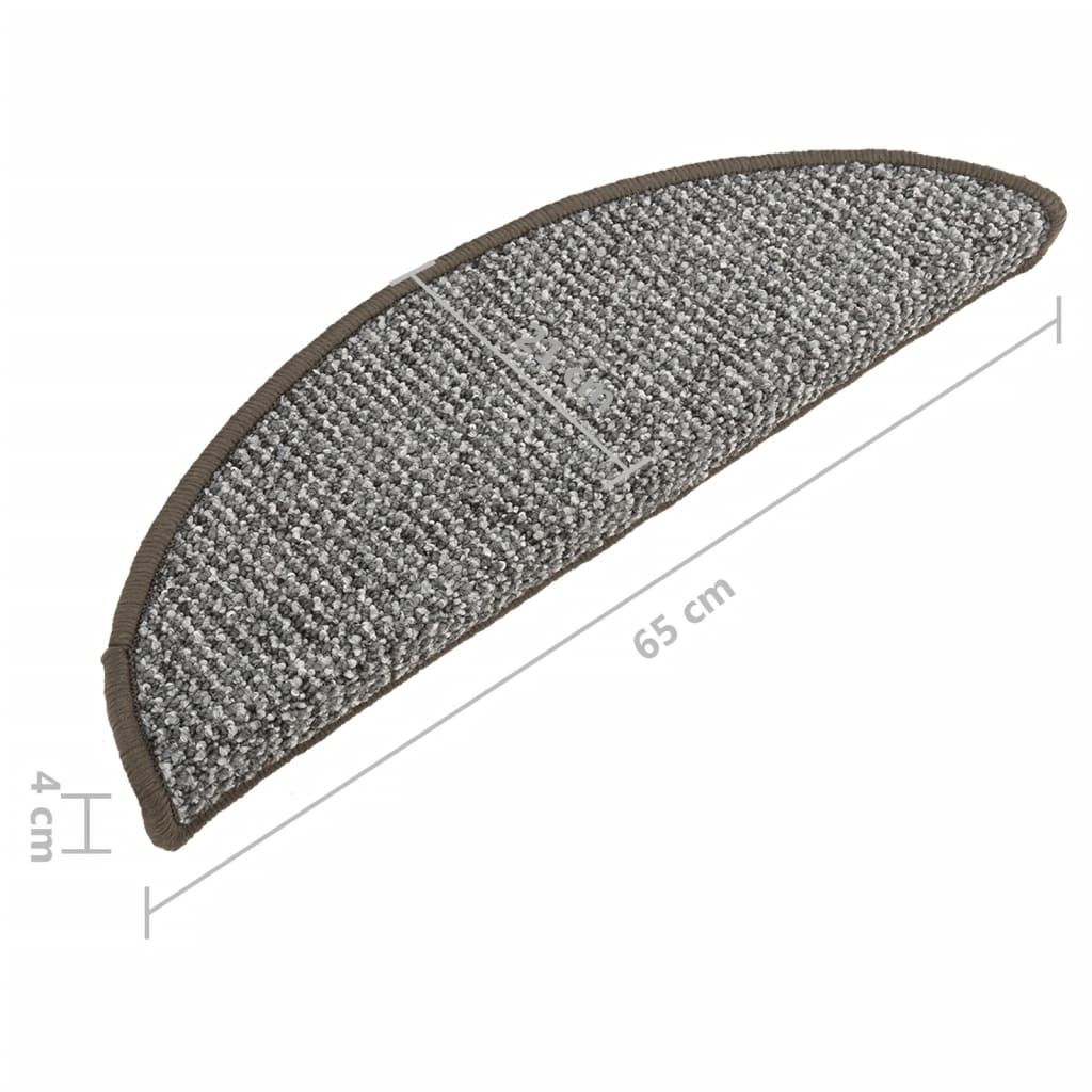 Trapmatten 15 St 65X25 Cm Grijs