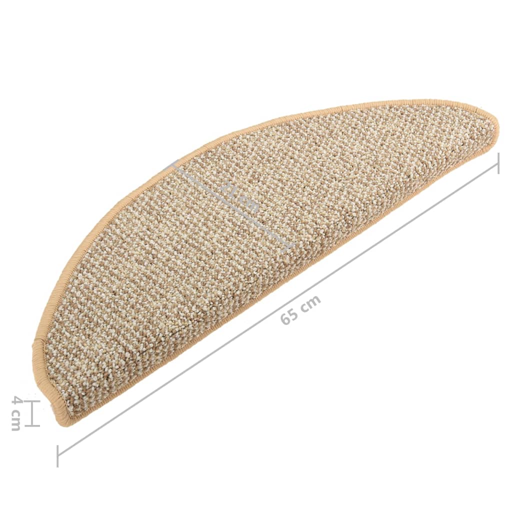 Trapmatten 15 St 65X25 Cm Lichtbruin