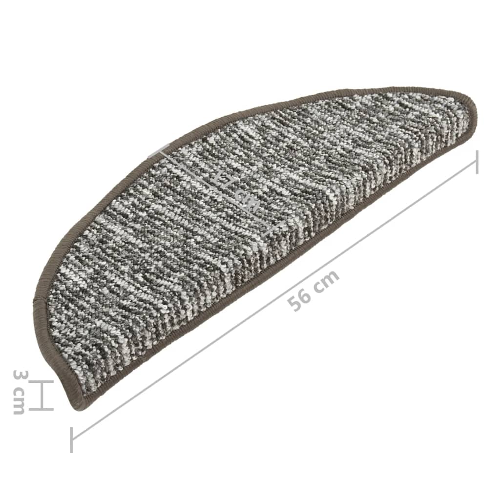 Trapmatten 15 St 56X20 Cm Antracietkleurig