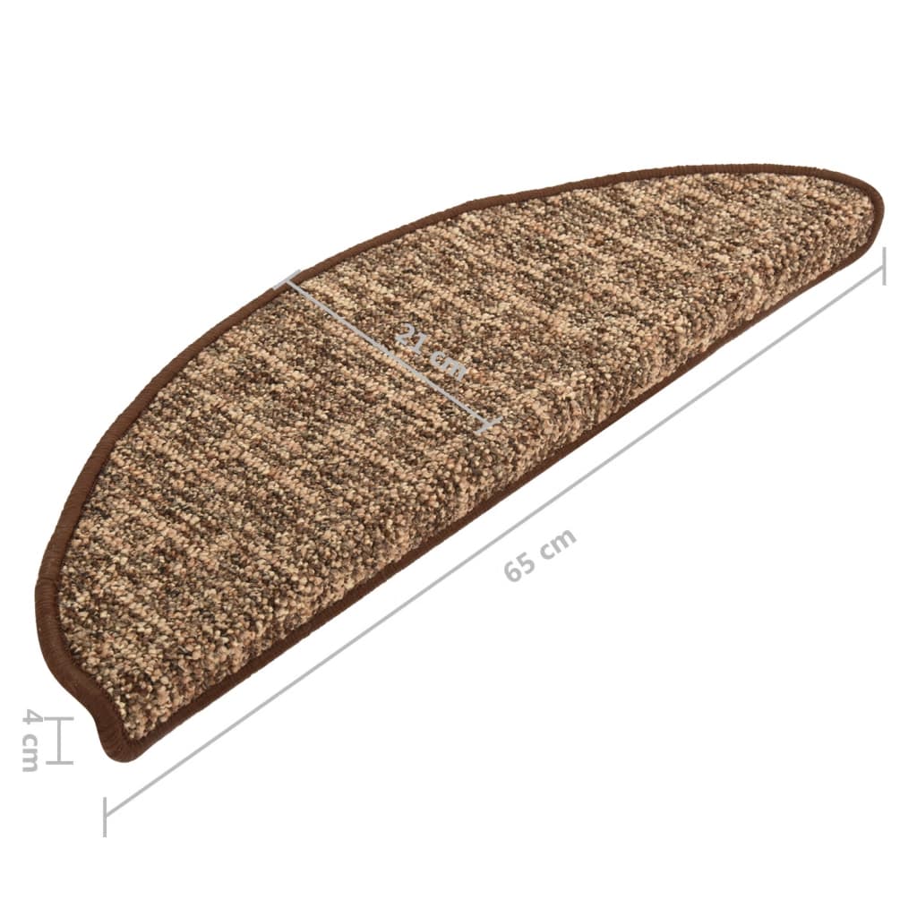 Trapmatten 15 St 65X25 Cm Bruin