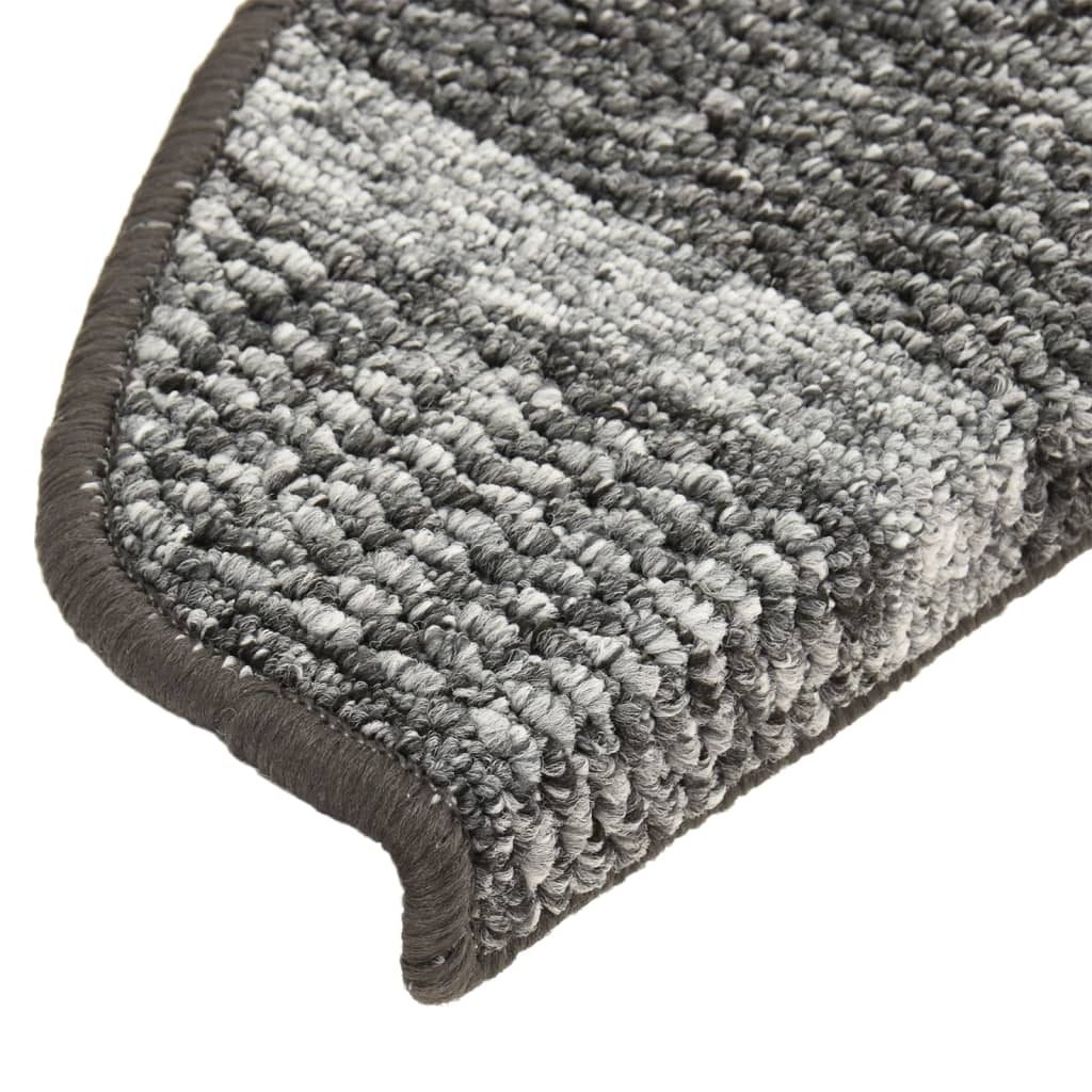 Trapmatten 15 St Zelfklevend 65X25 Cm Grijs