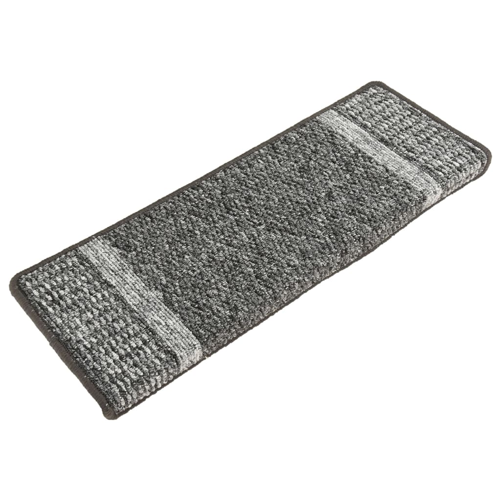 Trapmatten 15 St Zelfklevend 65X25 Cm Grijs