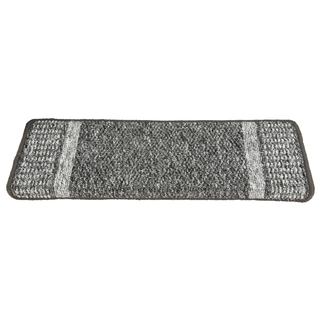Trapmatten 15 St Zelfklevend 65X25 Cm Grijs