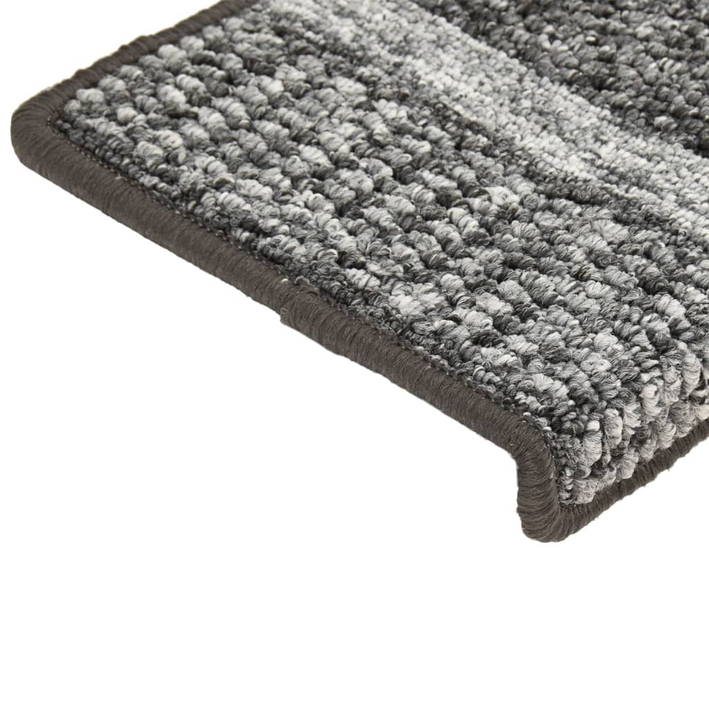 Trapmatten 15 St Zelfklevend 65X25 Cm Grijs