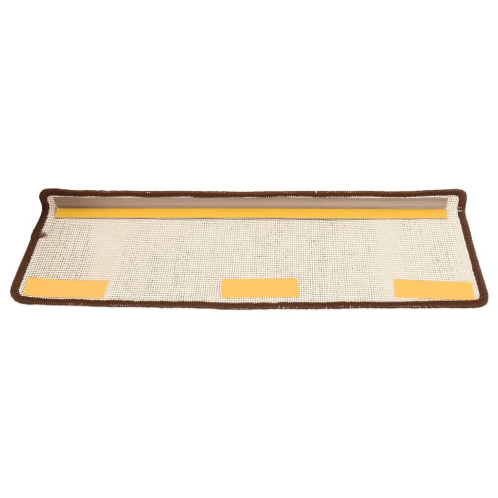 Trapmatten 15 St Zelfklevend 65X25 Cm Donkerbruin
