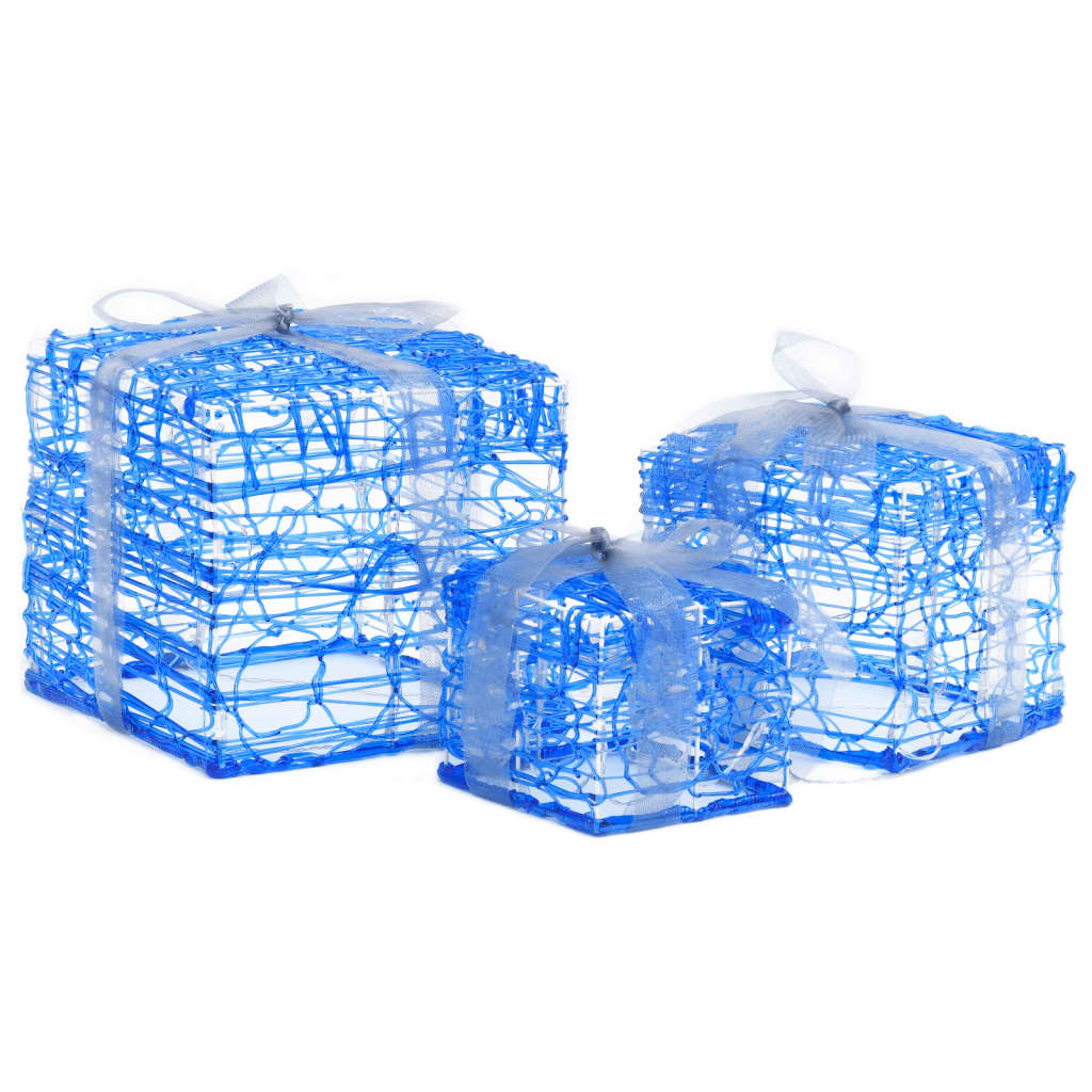 Kerstverlichting Geschenkdozen 3 St Decoratief Acryl Koudwit