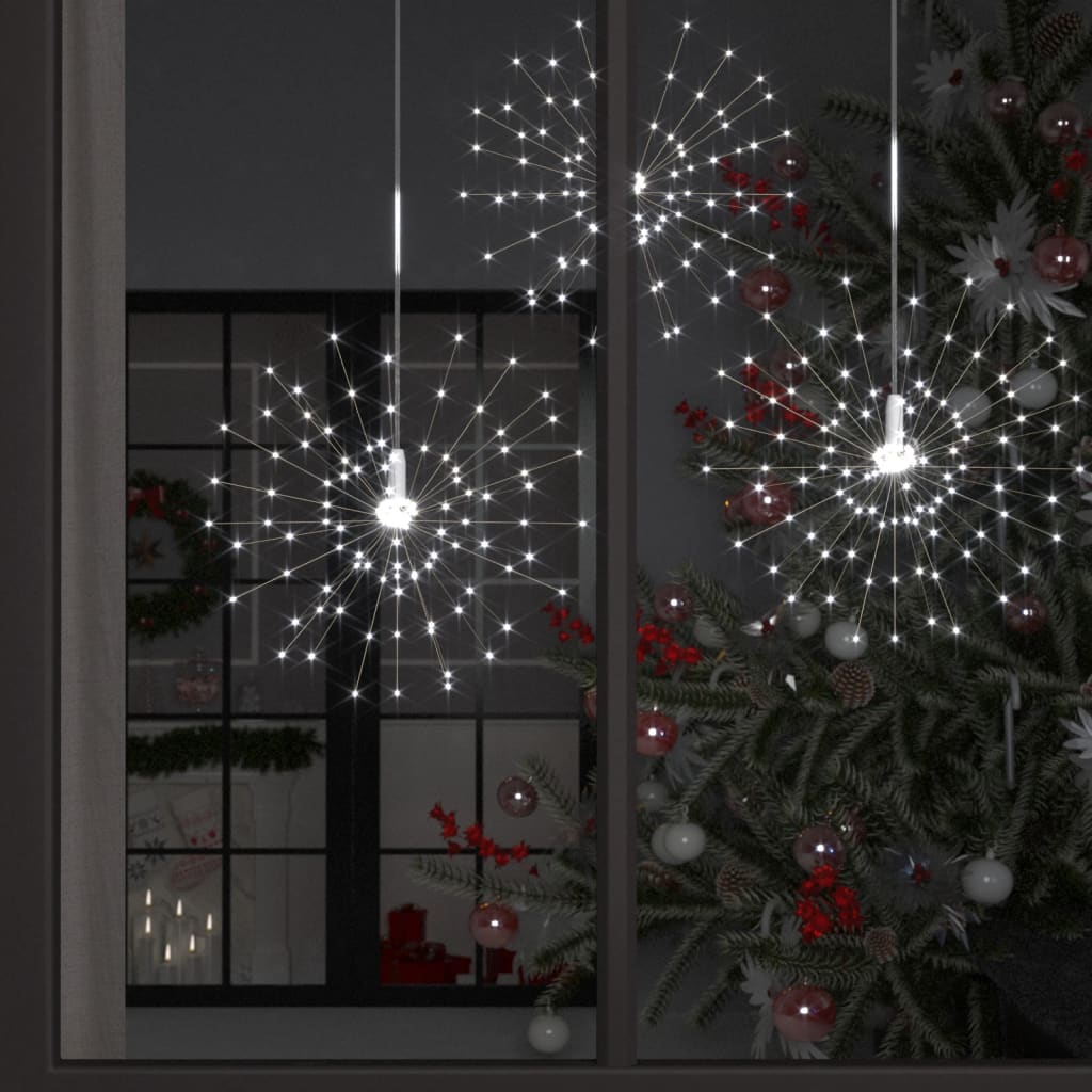 Kerstverlichting Vuurwerk 140 Led's Buiten 20 Cm Koudwit
