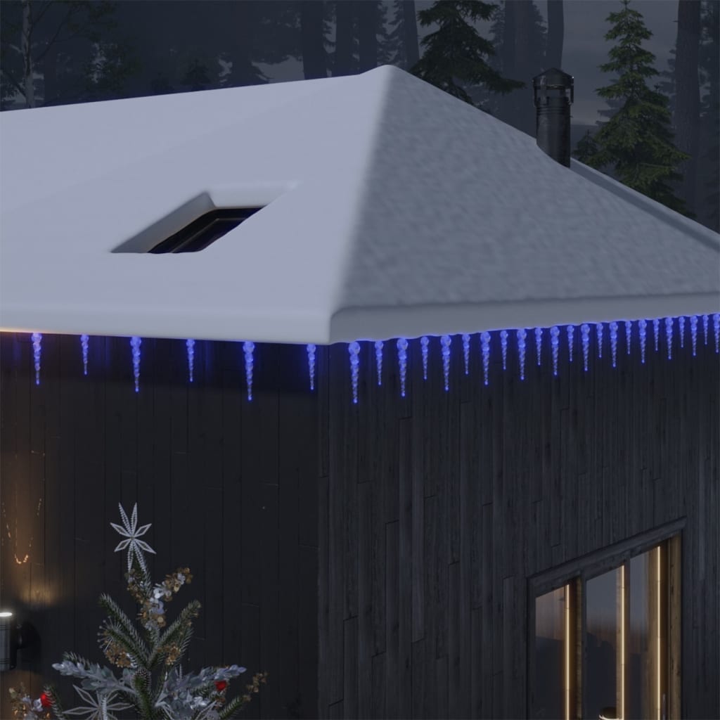 Kerstverlichting Ijspegel Met 40 Led's Acryl Blauw
