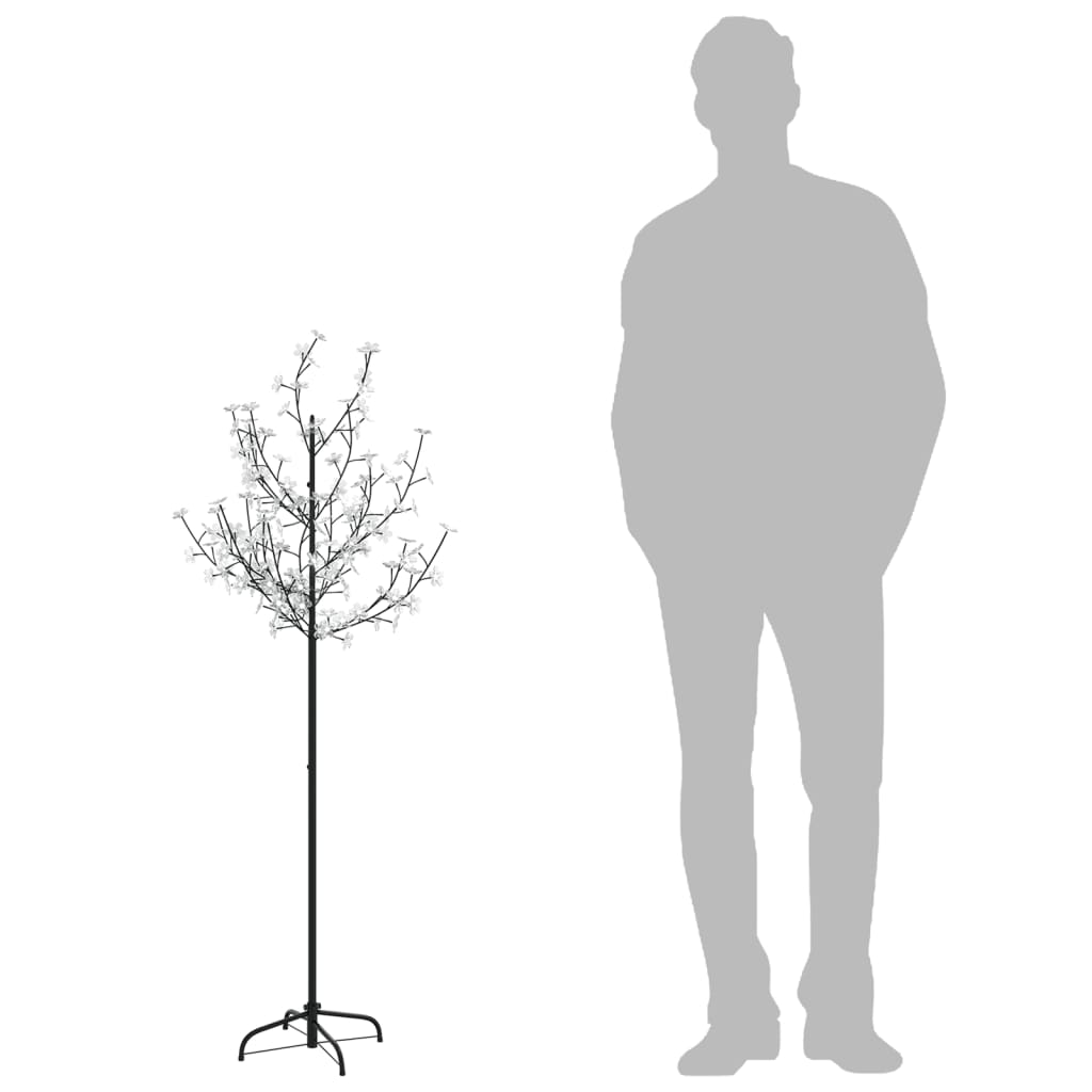Kerstboom Met 120 Led's Meerkleurig Licht Kersenbloesem 150 Cm