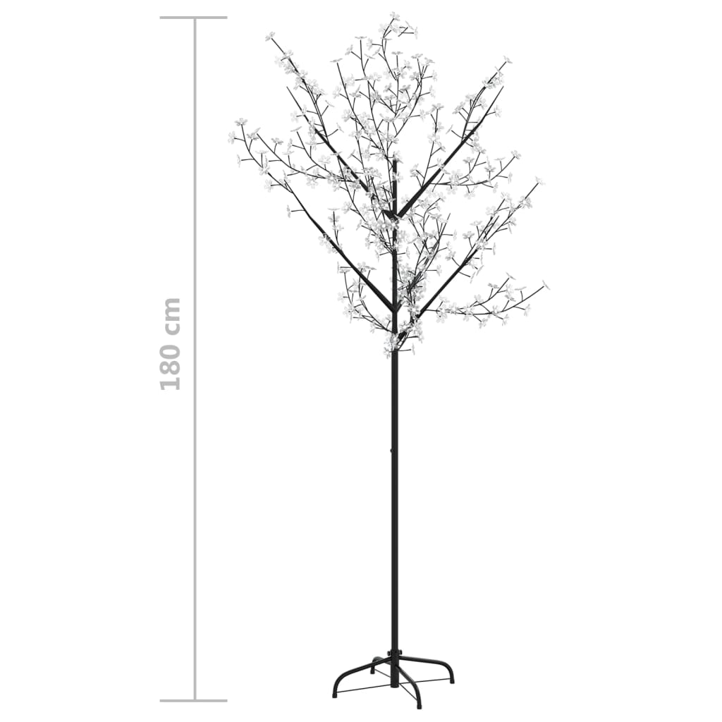 Kerstboom Met 200 Led's Meerkleurig Licht Kersenbloesem 180 Cm