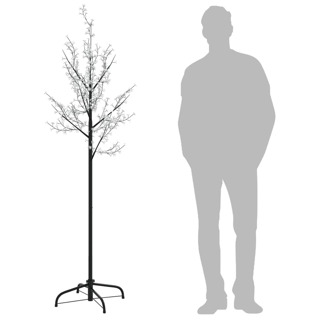 Kerstboom 220 Led's Meerkleurig Licht Kersenbloesem 220 Cm