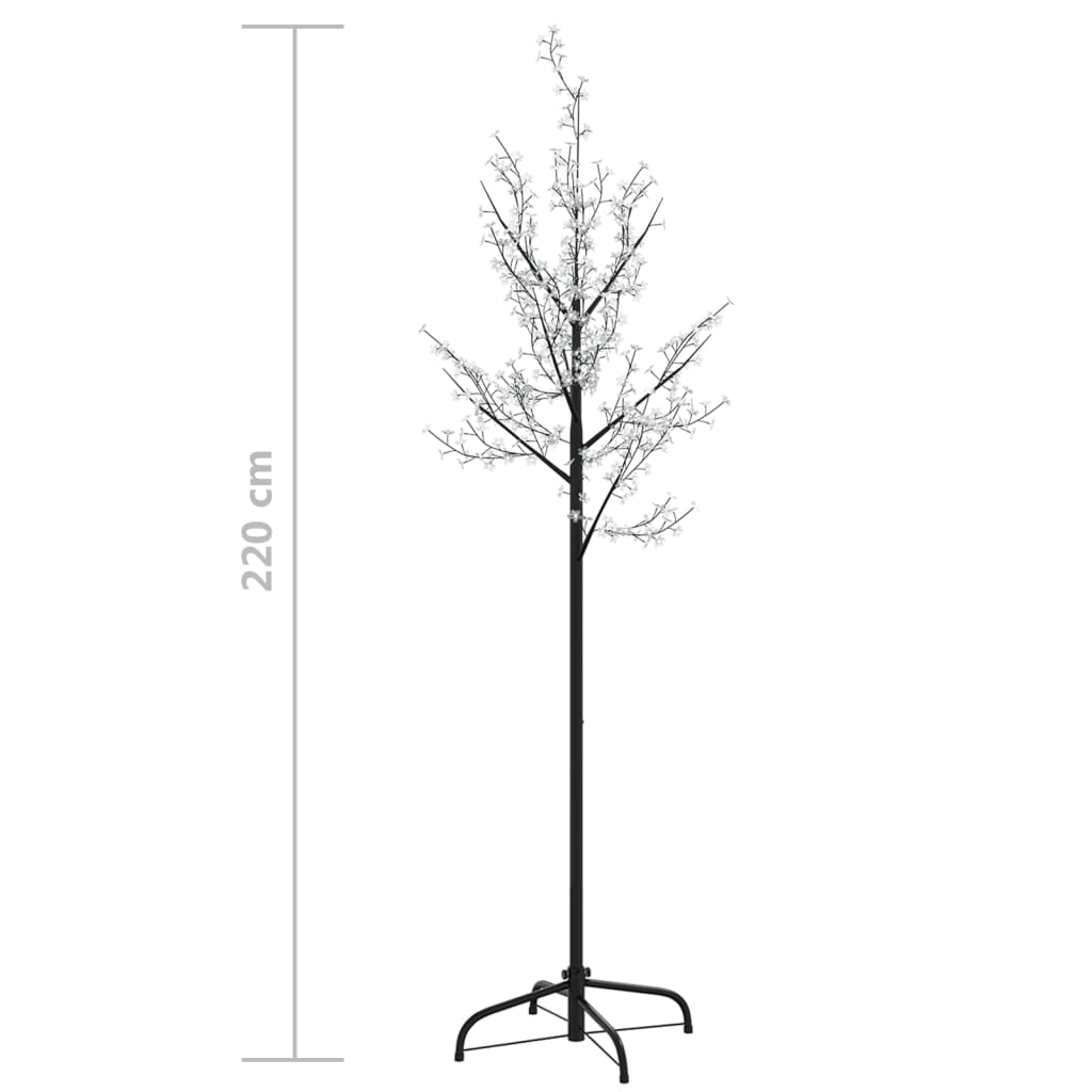 Kerstboom 220 Led's Meerkleurig Licht Kersenbloesem 220 Cm