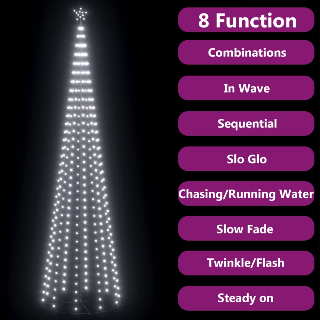 Kegelkerstboom 752 Led's 160X500 Cm Koudwit