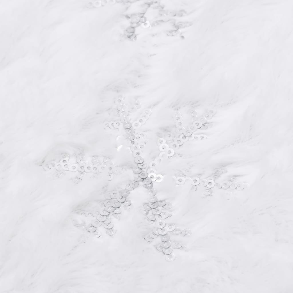 Kerstboomrok Luxe 150 Cm Kunstbont Wit