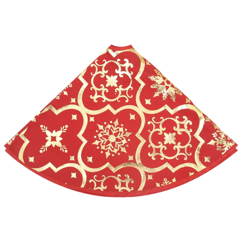 Kerstboomrok Luxe Met Sok 90 Cm Stof Rood