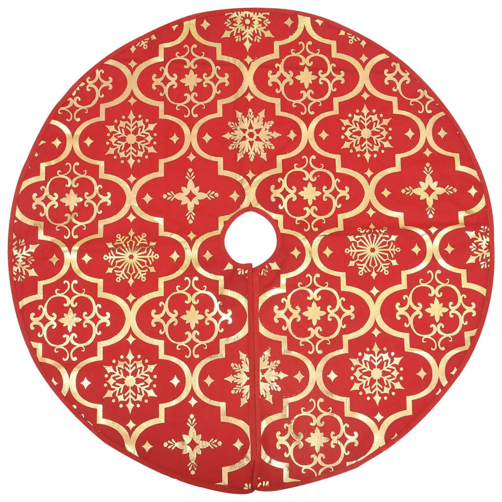 Kerstboomrok Luxe Met Sok 150 Cm Stof Rood