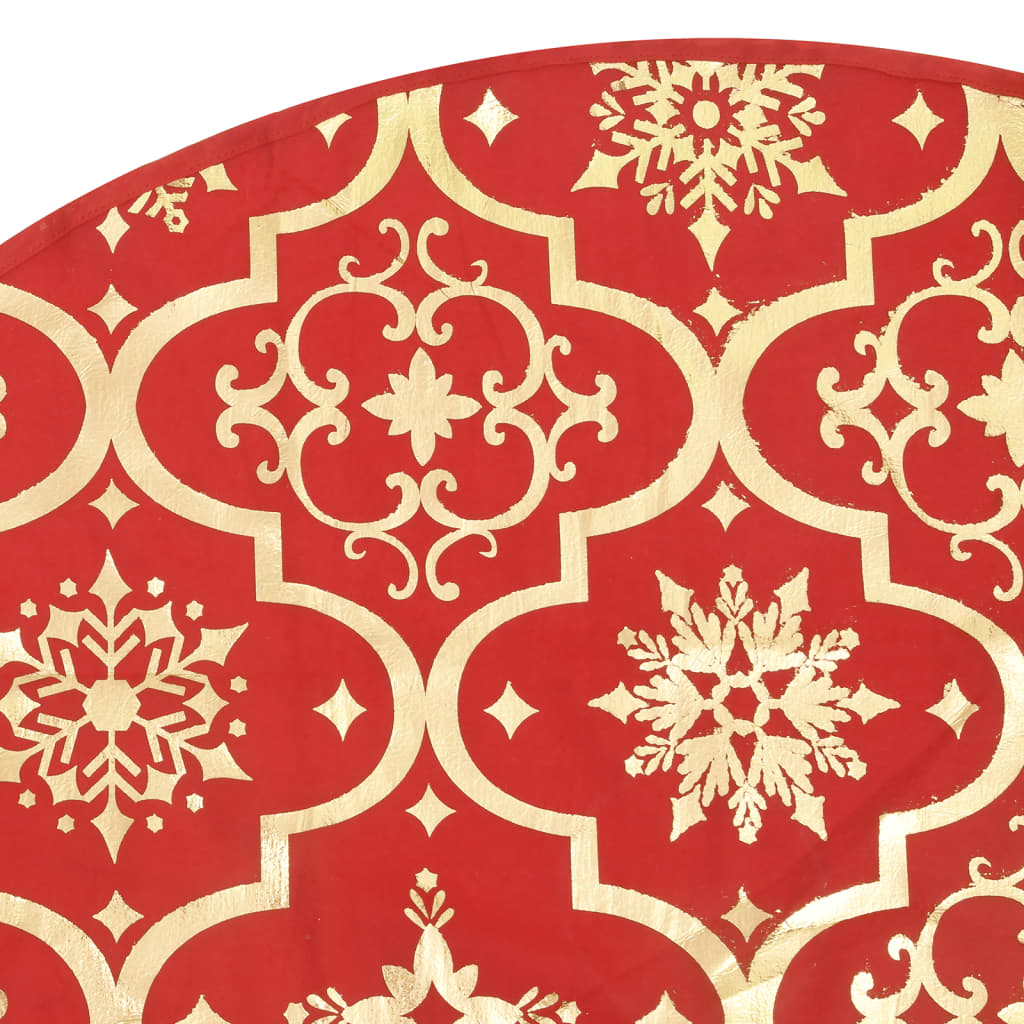 Kerstboomrok Luxe Met Sok 150 Cm Stof Rood