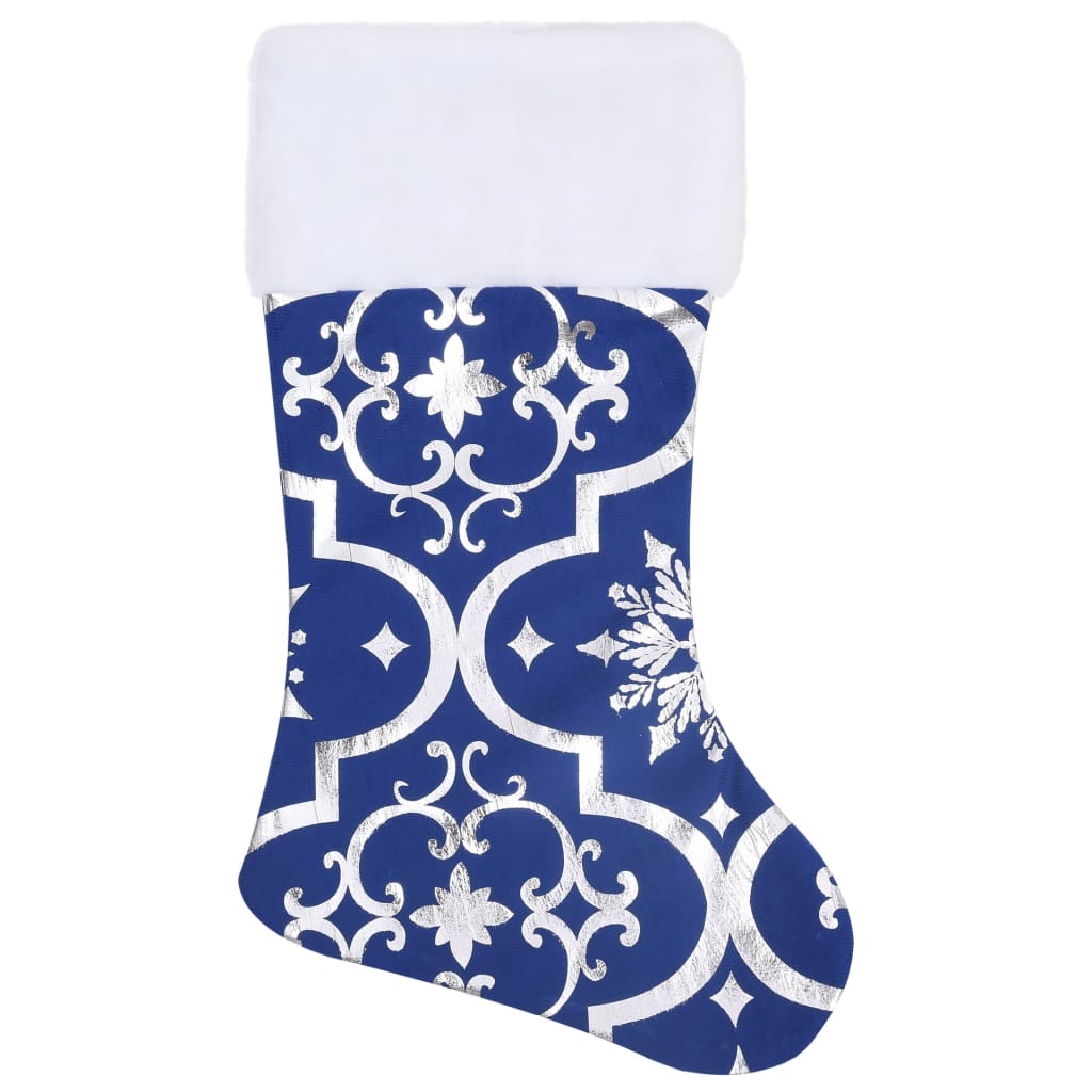 Kerstboomrok Luxe Met Sok 90 Cm Stof Blauw