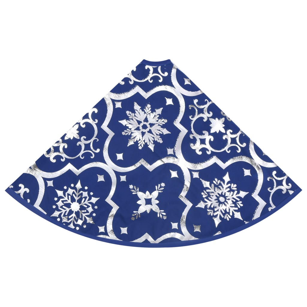 Kerstboomrok Luxe Met Sok 90 Cm Stof Blauw