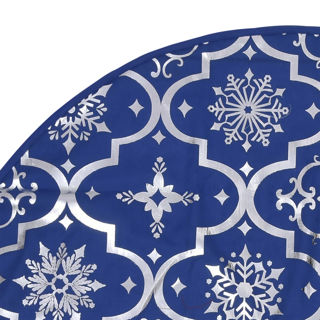 Kerstboomrok Luxe Met Sok 90 Cm Stof Blauw