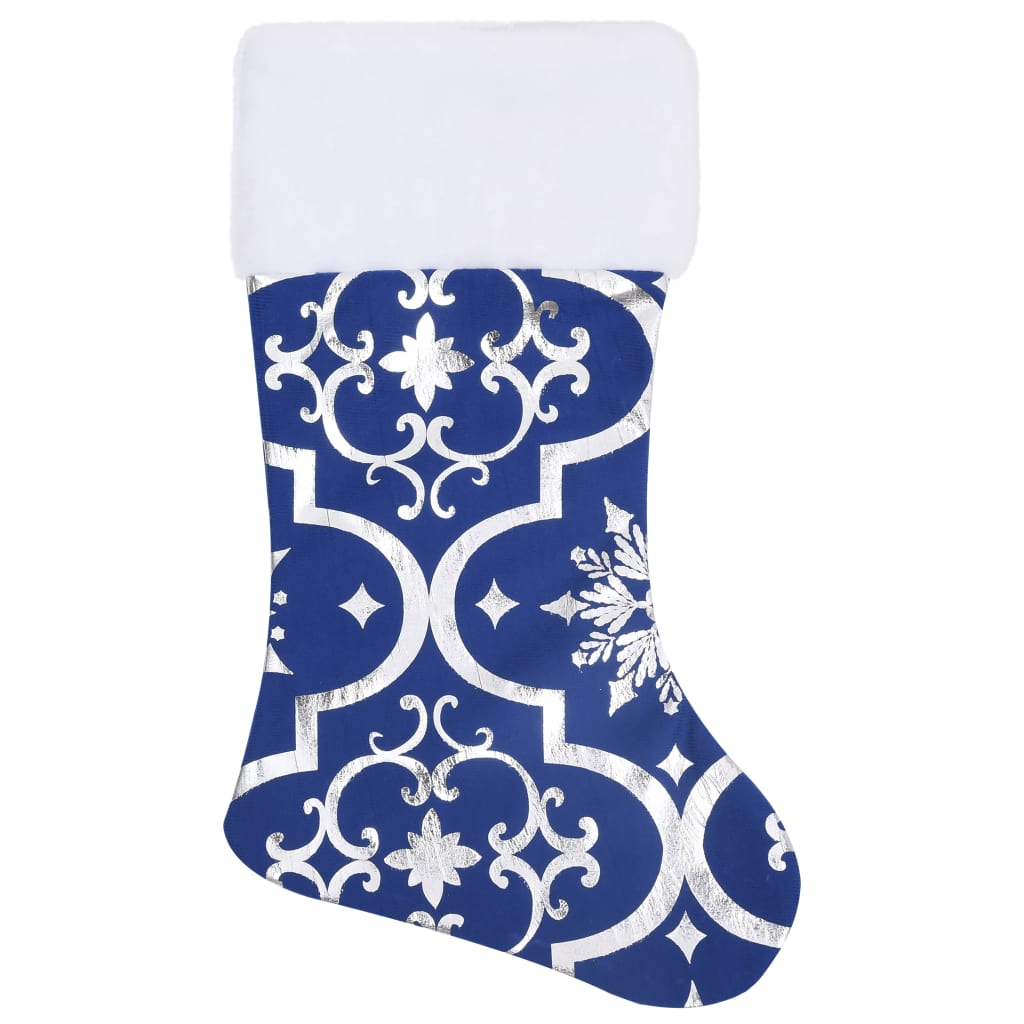 Kerstboomrok Luxe Met Sok 122 Cm Stof Blauw