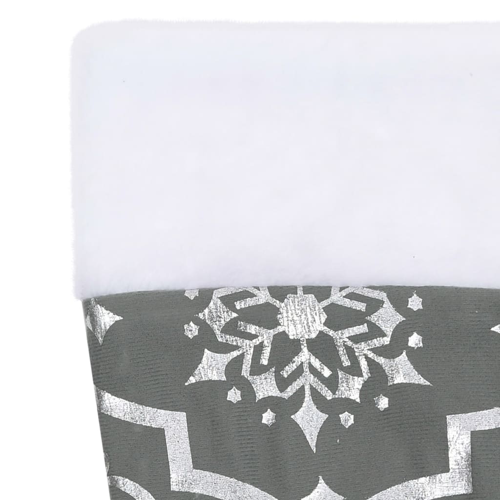 Kerstboomrok Luxe Met Sok 90 Cm Stof Grijs