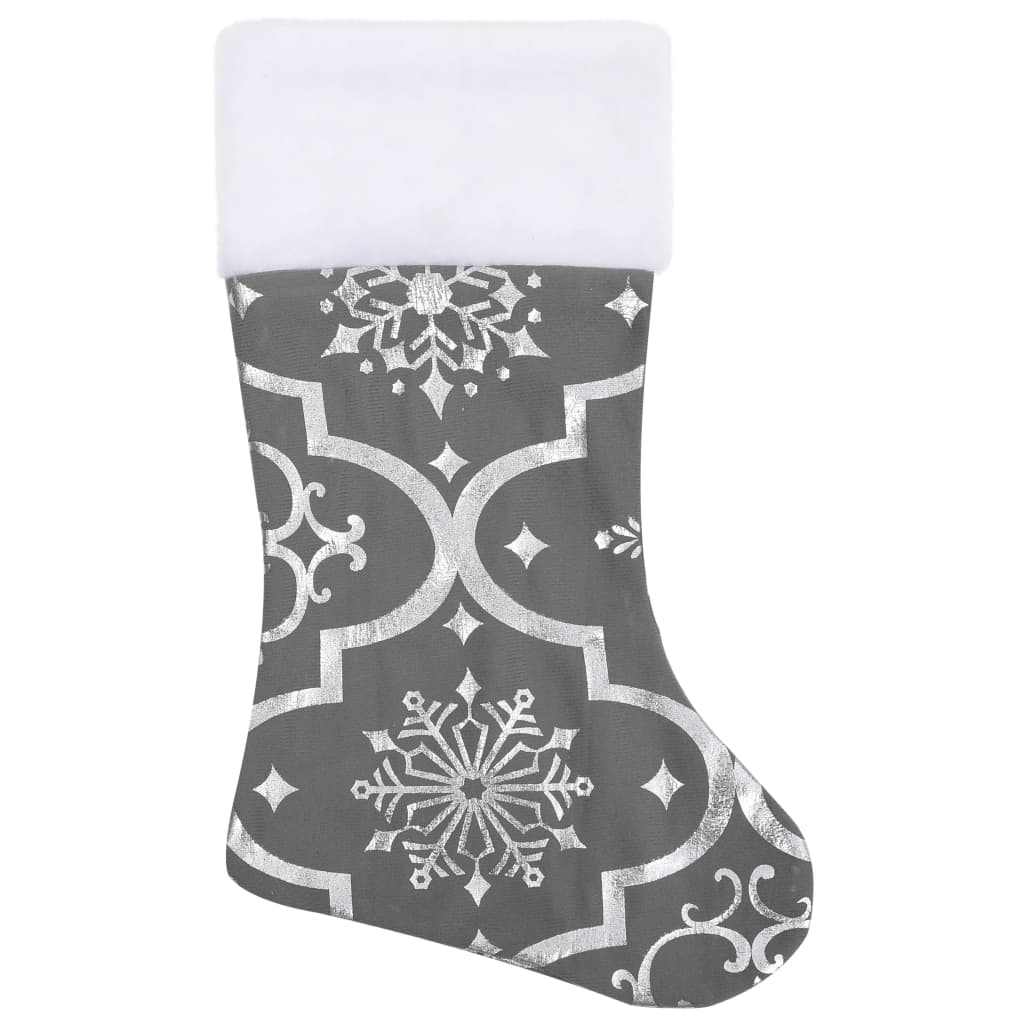 Kerstboomrok Luxe Met Sok 150 Cm Stof Grijs