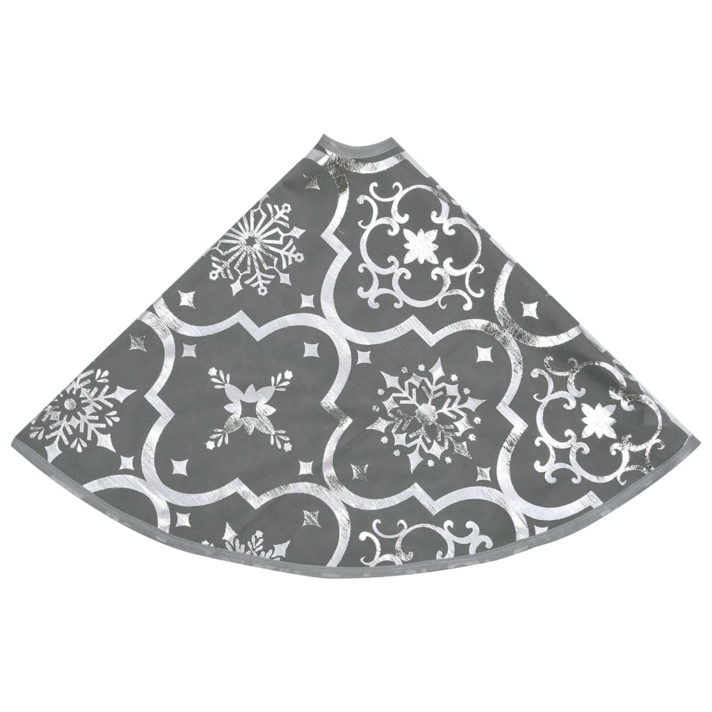 Kerstboomrok Luxe Met Sok 150 Cm Stof Grijs