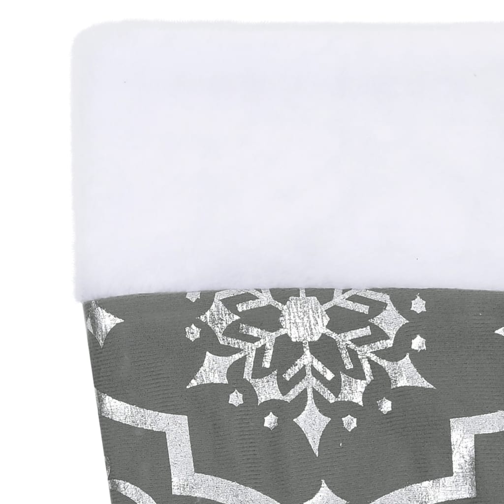 Kerstboomrok Luxe Met Sok 150 Cm Stof Grijs