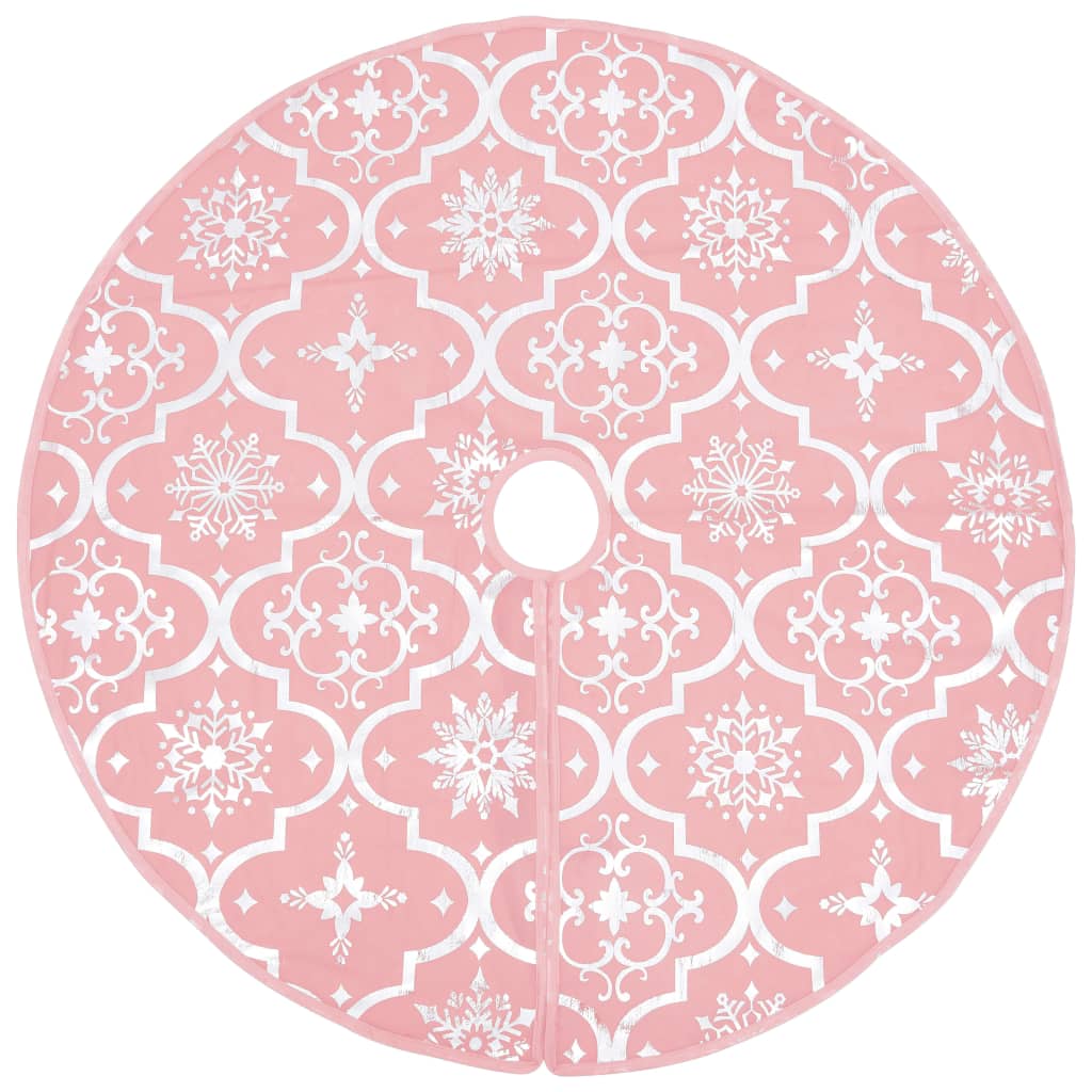 Kerstboomrok Luxe Met Sok 90 Cm Stof Roze