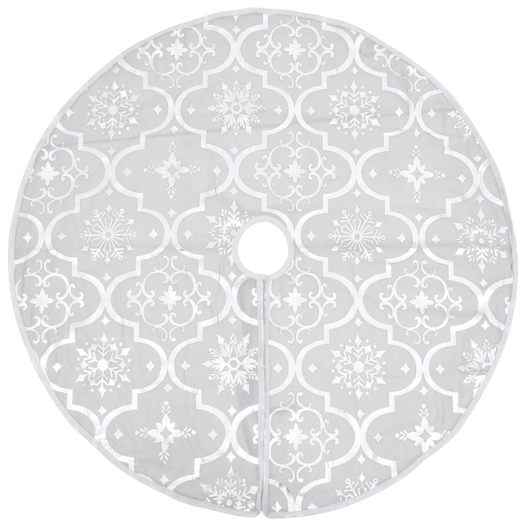 Kerstboomrok Luxe Met Sok 90 Cm Stof Wit