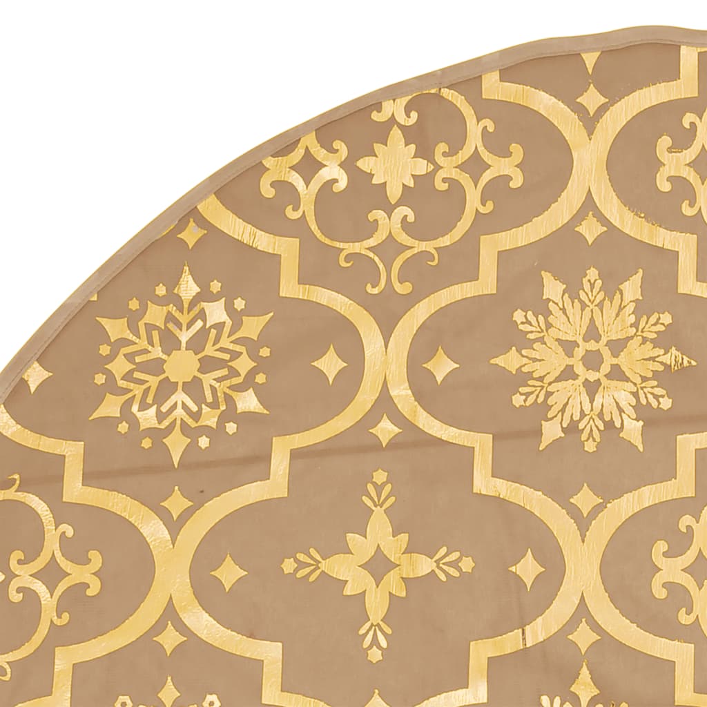 Kerstboomrok Luxe Met Sok 122 Cm Stof Geel