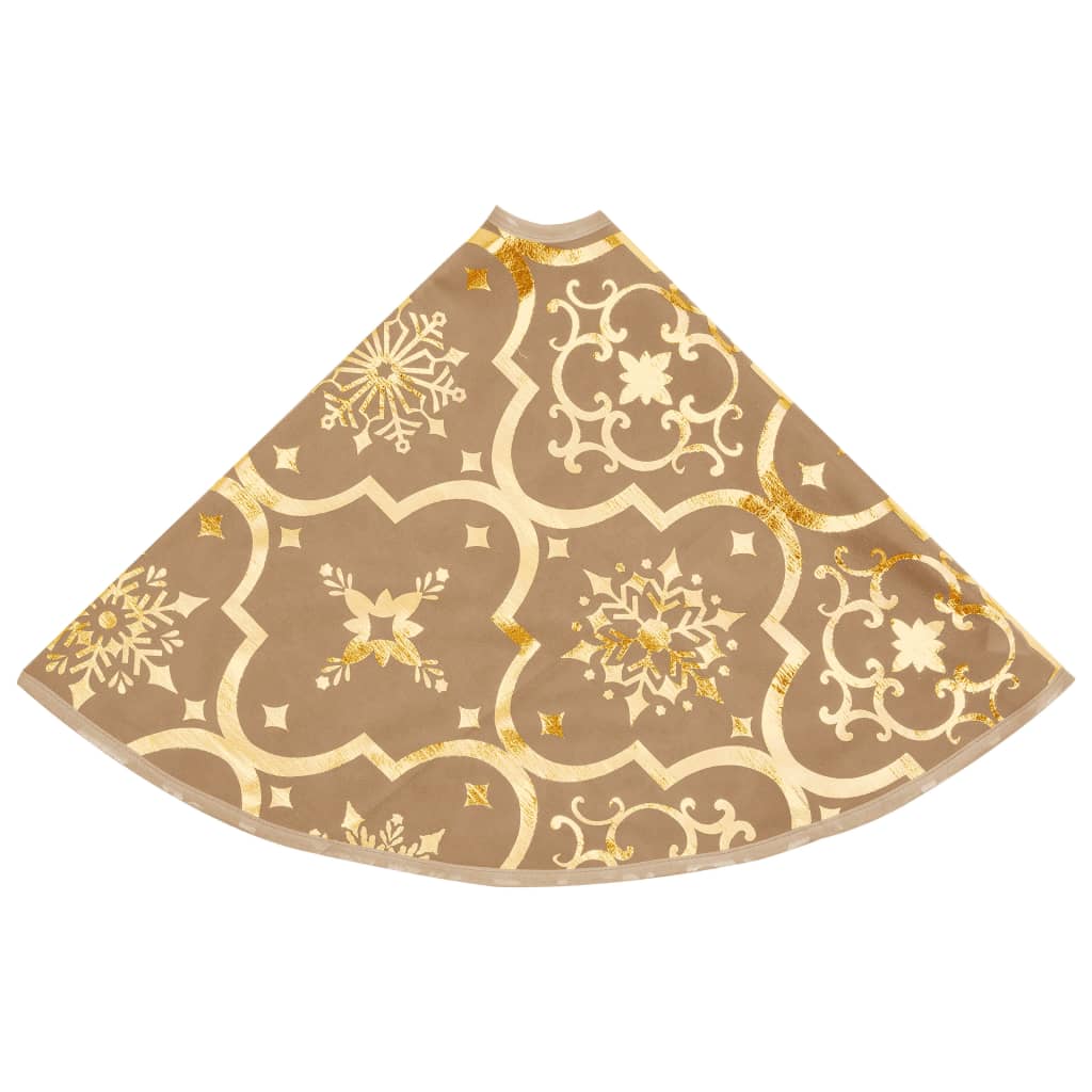 Kerstboomrok Luxe Met Sok 150 Cm Stof Geel