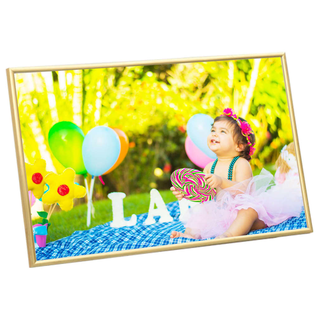 Fotolijsten 3 St Voor Wand Of Tafel 13X18 Cm Mdf Goudkleurig
