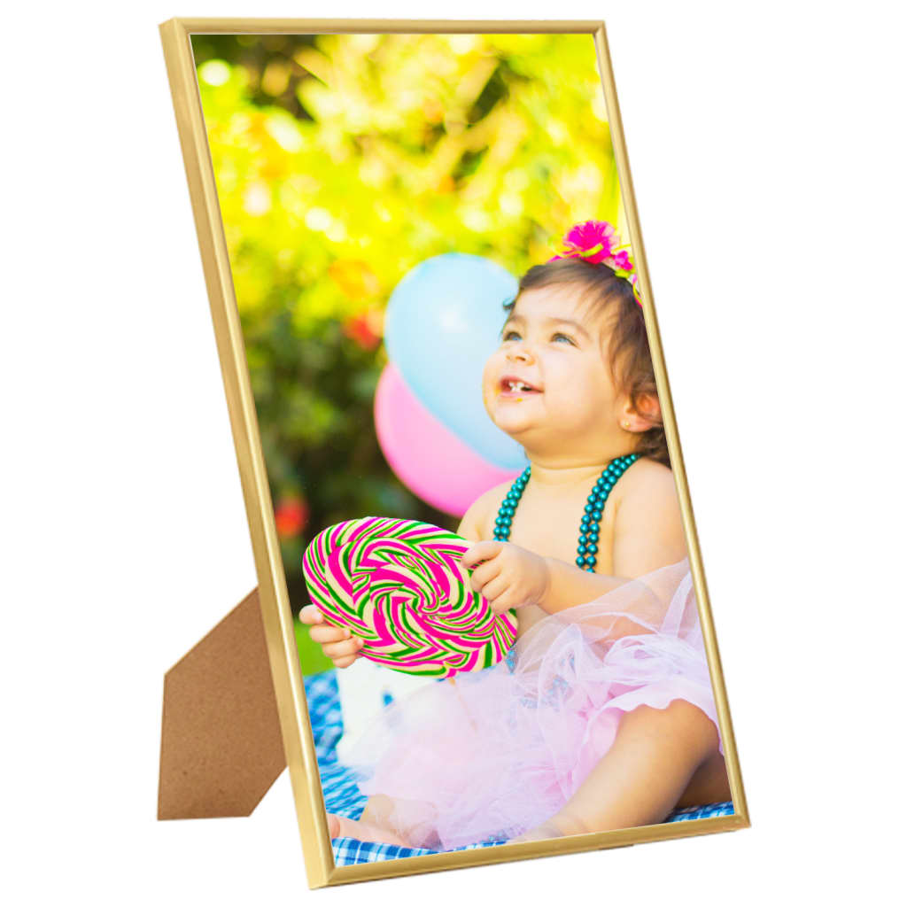 Fotolijsten 3 St Voor Wand Of Tafel 13X18 Cm Mdf Goudkleurig