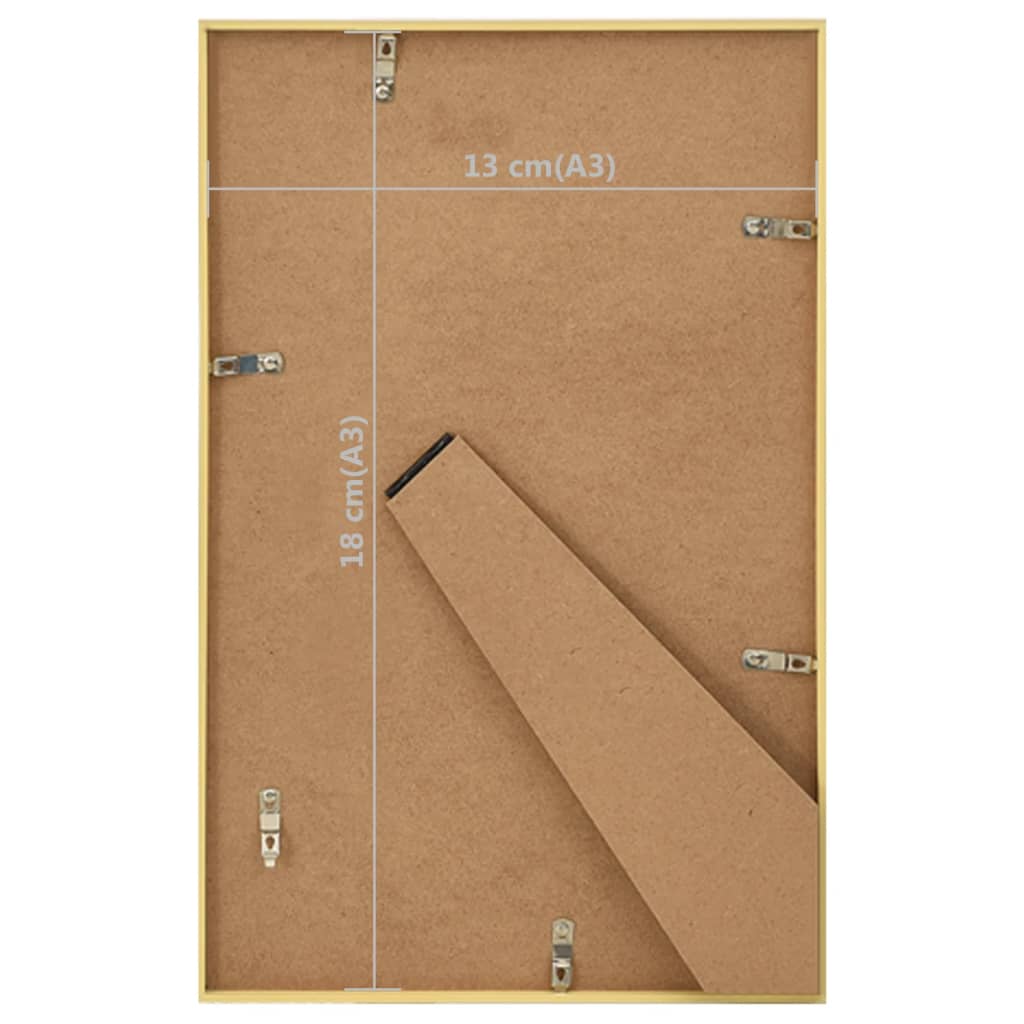 Fotolijsten 5 St Voor Tafel 13X18 Cm Mdf Goudkleurig