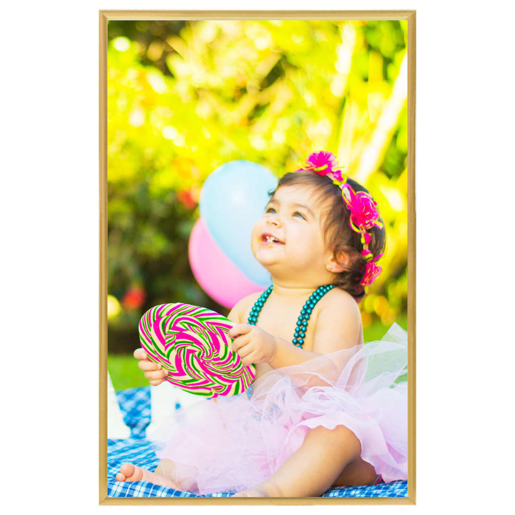 Fotolijsten 10 St Voor Wand Of Tafel 13X18 Cm Mdf Goudkleurig