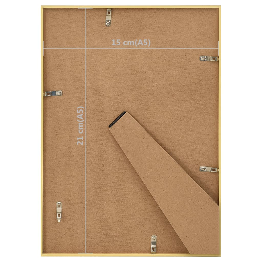 Fotolijsten 5 St Voor Tafel 15X21Cm Mdf Goudkleurig