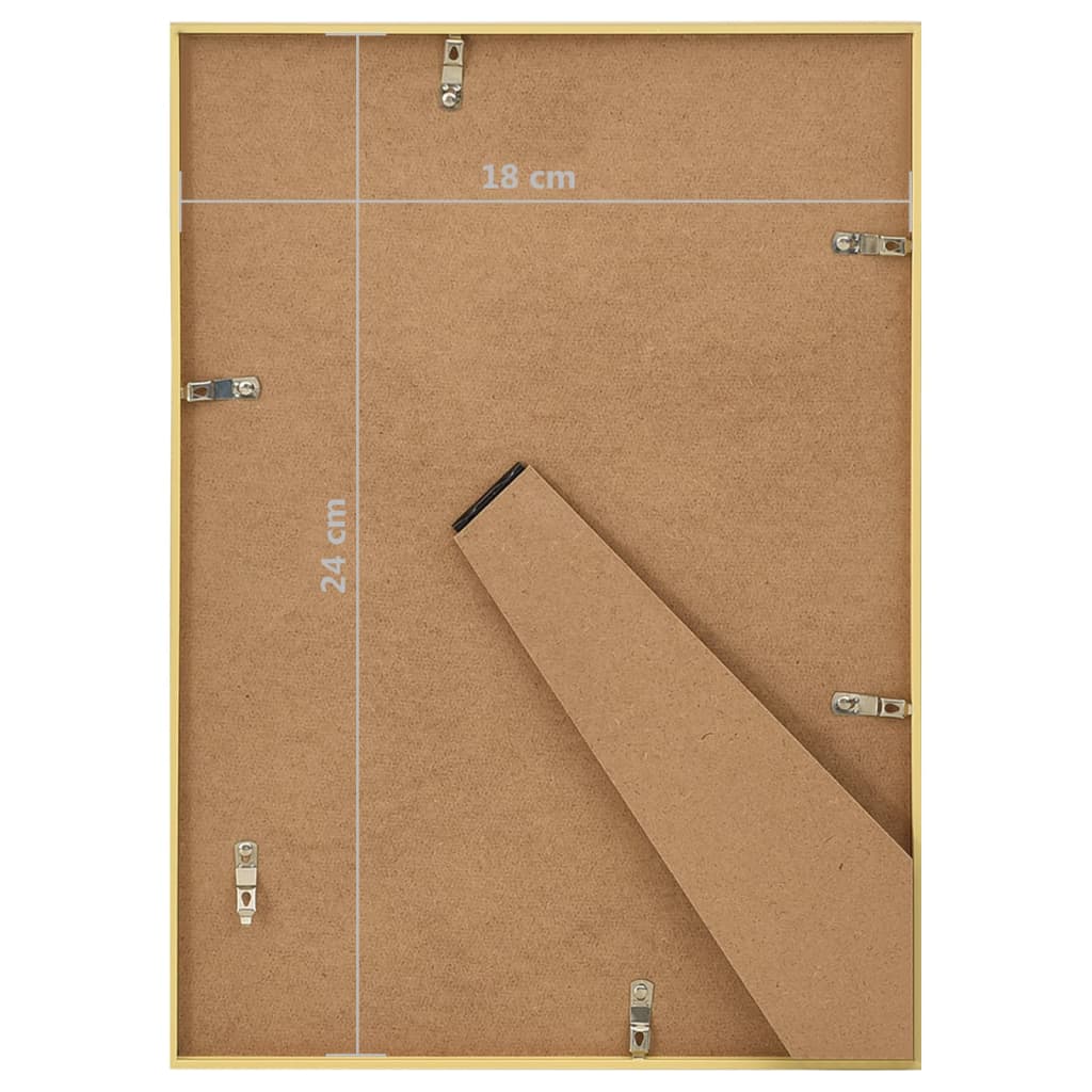 Fotolijsten 3 St Voor Tafel 18X24 Cm Mdf Goudkleurig