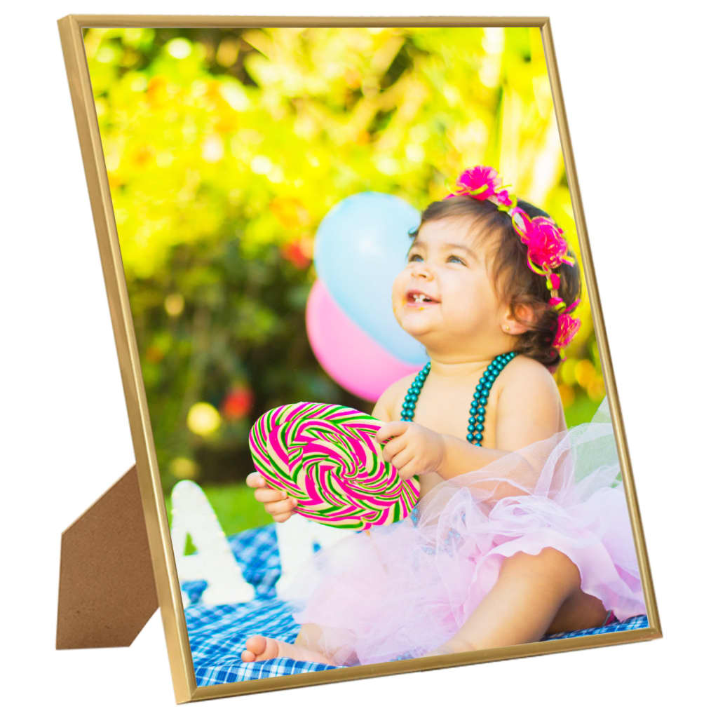 Fotolijsten 3 St Voor Tafel 20X20 Cm Mdf Goudkleurig
