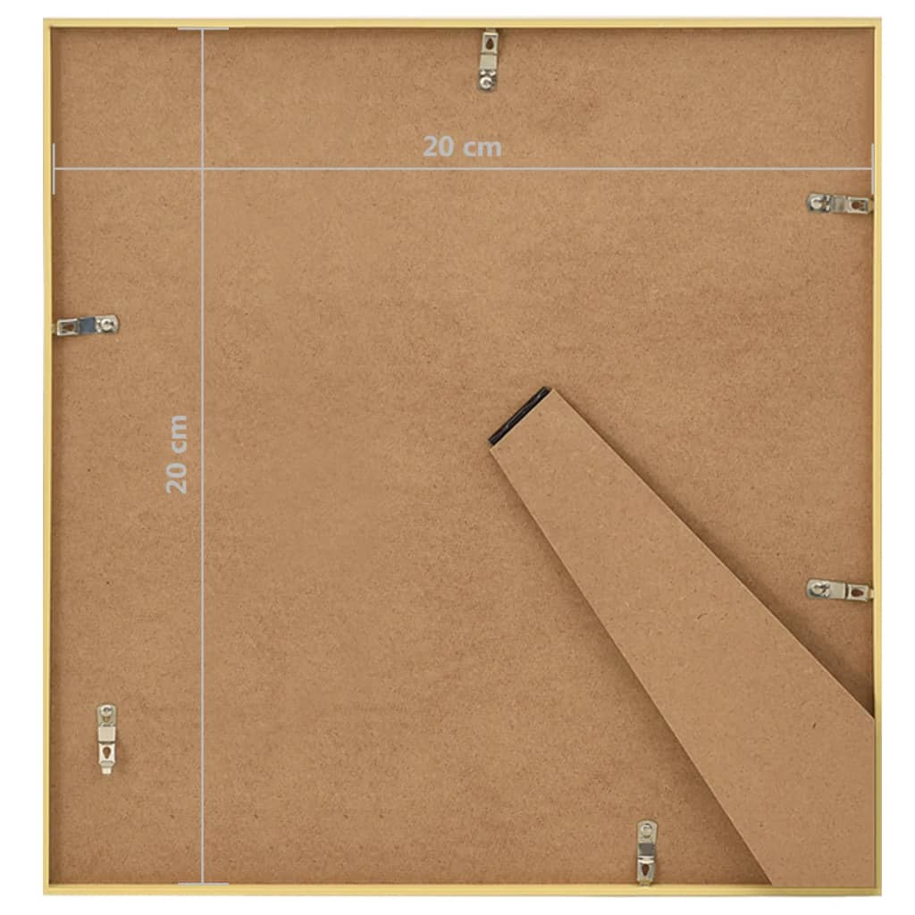 Fotolijsten 3 St Voor Tafel 20X20 Cm Mdf Goudkleurig